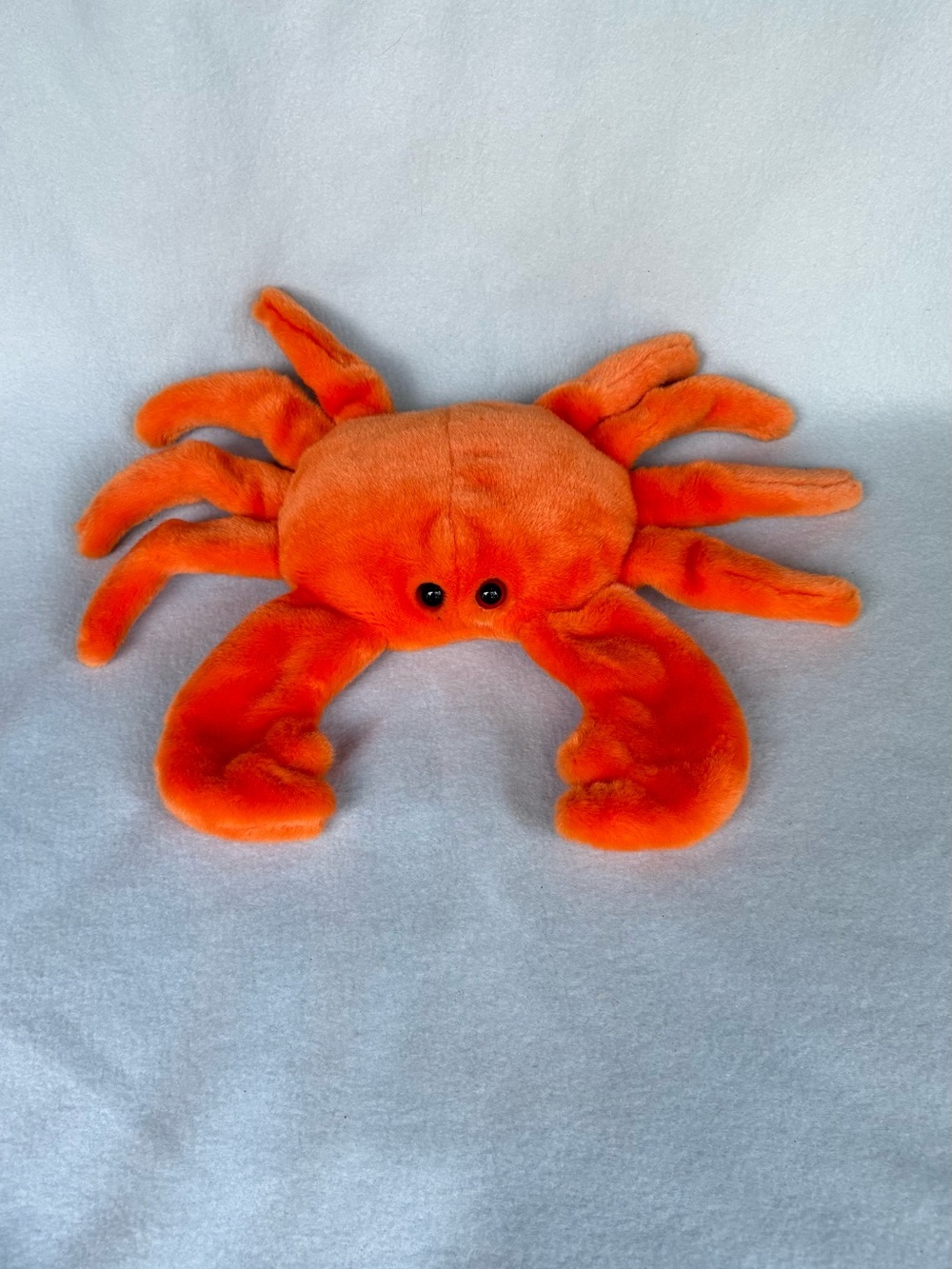 Ty Bright Orange Plush Crab Stuffed Animal